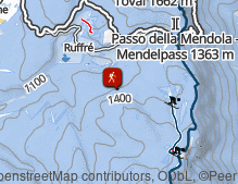 Map: Roen Klettersteig