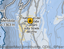 Map: Pfarrkirche Maria Himmelfahrt Kaltern / Chiesa parrocchiale S. Maria Assunta Caldaro