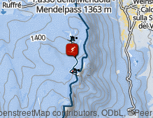 Mappa: Skigebiet Mendelpass Ruffrè / Area sciistica Passo Mendola Ruffrè