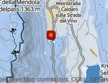 Map: Eislaufplatz Raiffeisen Arena Kaltern / Stadio del ghiaccio Raiffeisen Arena Caldaro