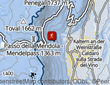 Karte: Rundwanderung am Kalterer Höhenweg