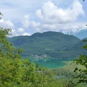 weg a blick auf kalterer see und klughammer nebel