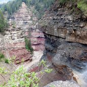 RS Bletterbach Schlucht Gesteinsschichten Canyon