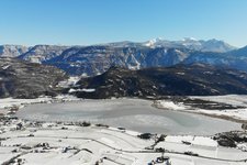 RS DJI winter zugefrorener kalterer see kalterersee schnee eis