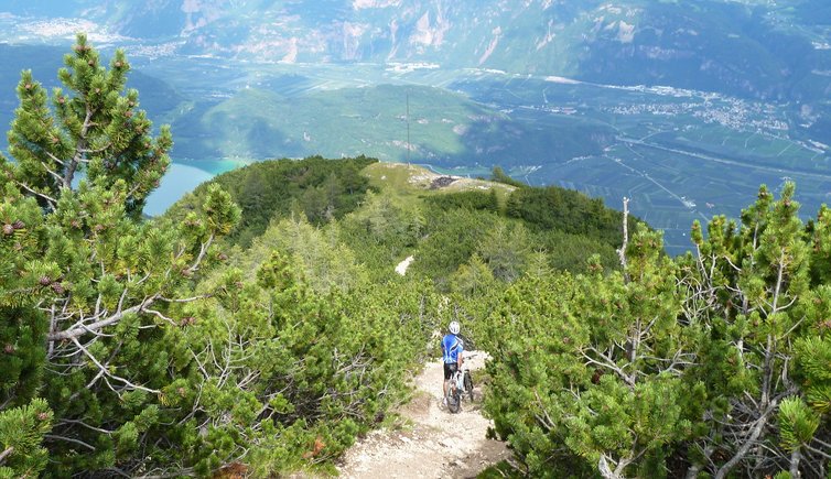 RS mtb steile abfahrt zu schwarzer kopf